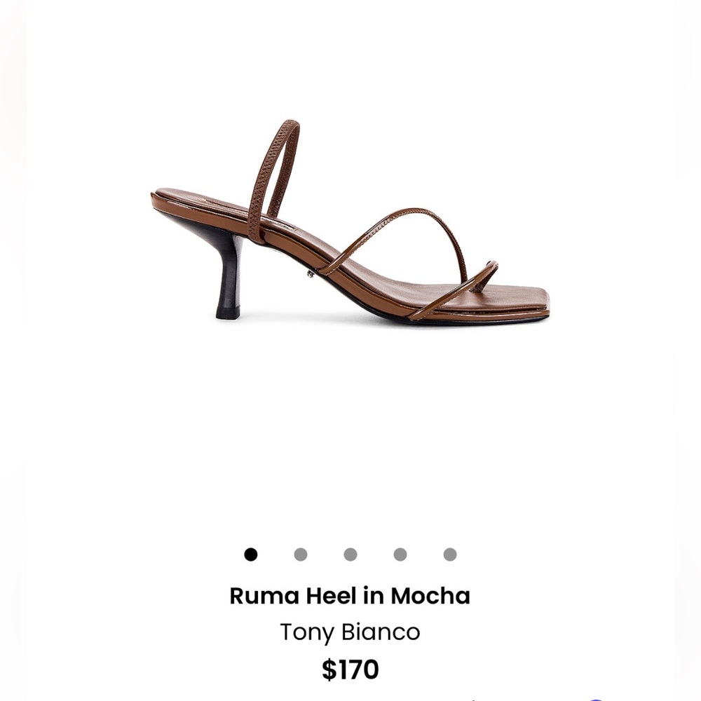 Tony Bianco Ruma Heel in Mocha Brown Leather - 8.5, NWT